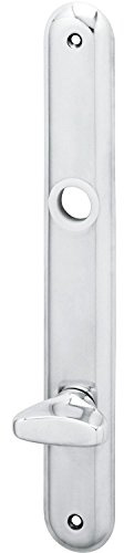 Langschild ELEGANT WG 500, WC90, mit Drehknopf, Alu poliert, 1 Stück | Beschläge Türen | Grundmann WG