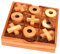 Tic Tac Toe Box, Knobelholz Strategiespiel Käsekästchen in Einer Holzbox mit X und O EIN Spiel für 2 Spieler Kinderspiel Gesellschaftsspiel Brettspiel