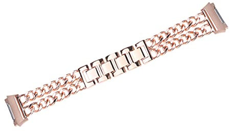 ibasenice Armband für Ionic, Smart-Uhrenarmband Ersatzarmband verstellbares Armband zweireihiges -Kettenarmband fit für Ionic (Roségold)