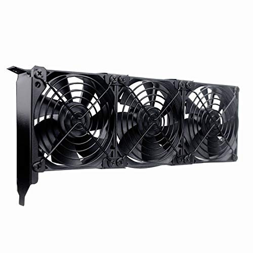 GDSTIME Graphic Card Fans, PCI Slot 3 x 90mm 92mm Fans, Graphics Card Cooler, Video Card VGA Cooler