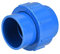 sourcing map 50mm x 50mm PVC Tuyau Raccord Union Solvant Prise Rapide Connecteur Bleu