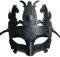 Ubauta Schwarzer antike griechischer spartanischer Krieger römischer Gladiator Maske, für Maskerade Kostüm Party/Karneval/Phantom der Oper/Ball