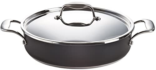 MAGEFESA ® Prisma tartera de 28 cm con tapa, fabricada en acero inoxidable 18/10, compatible con todo tipo de cocina, incluido induccion, fácil limpieza, apt para lavavajillas y horno hasta 200 ºC