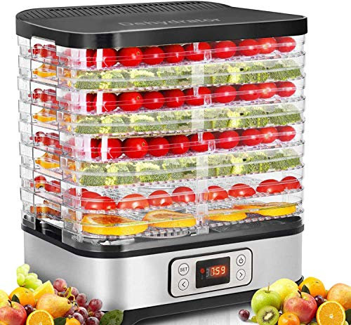 COOCHEER Essiccatori Disidratatore Alimentare con controllo della temperatura, Disidratatore rimovibile a 8 livelli, controllo della temperatura 35-70 ℃