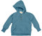 Bio Kinder Kapuzenpullover 100% Bio-Baumwolle (kbA) GOTS zertifiziert, Blau Melange, 98/104