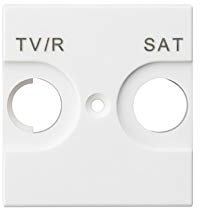 Tapa toma de antena TV/SAT Legrand 741273 serie Valena Next color blanco