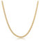 Hochwertige Goldkette aus Edelstahl • Robuste Goldene Halskette • Massive Königskette 60 cm | 2 mm • Cuban Link Chain Glieder-Kette Panzerkette • Handgemachter Herren-Schmuck (Gold 2mm)