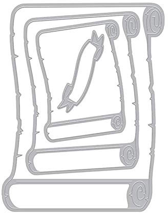 Metall-Stanzformen für Bücher und Etiketten, für Kartenherstellung, Bastelarbeiten, Scrapbooking, Handarbeit, Stanzschablonen, Stanzschablone, Formen, Kunsthandwerk, Studium, Geschenke