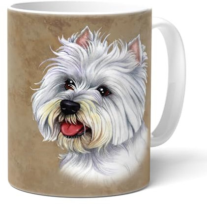 WESTIE - WEST HIGHLAND WHITE TERRIER Tasse mit Spruch und Hundemotiv. Kaffeetasse. Kaffeebecher, Teetasse. Becher. Geschenk für alle Hunden Liebhaber.
