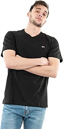 Tommy Jeans Herren T-Shirt Kurzarm TJM Classic Rundhalsausschnitt