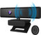 Full HD 1080P Computer Camera with 4 Built-in Omnidirectional Microphones and Speaker for Video Conference Streaming, USB External Webcam with Magnetic Privacy Cover for Desktop Monitor Laptop