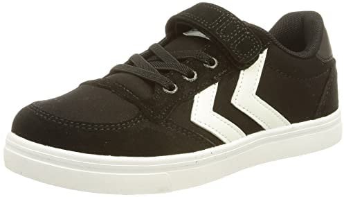 hummel Unisex Kinder Slimmer Stadil Low Jr Sneaker, Schwarz, 33 EU