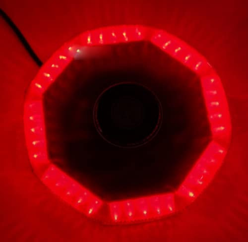 240 LED Lumière Stroboscopique Gyrophare pour Voiture avec Fixation Magnétique Camion Lumières D'avertissement Feux Stroboscope Flash avec 12v Plug Allume-cigare (Rouge)