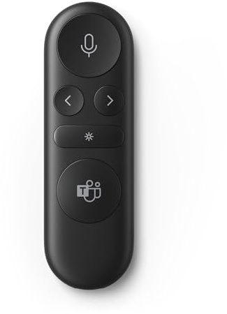 Microsoft Presenter+ (2022), Wireless and Bluetooth Presentation Clicker for PowerPoint, Advanced Built-in Features, Black Color