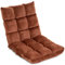 Nexos Relax-Lounger 53x52x60cm hell-blau Bodensofa verstellbar Relax-Sofa Bodenstuhl Jugendsessel Gästebett klappbar Sitzsack Klappbett Sitzkissen (Braun)
