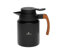 Gerlach 1760 Carafe À Café Isotherme À Double Paroi En Acier Inoxydable Pichet Isotherme Anti Fuite Avec Poignée En Bois 1,2 l Natur