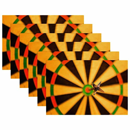 Tischsets 4er Set, Esstisch Tischset, waschbare Tischsets,Dart Muster