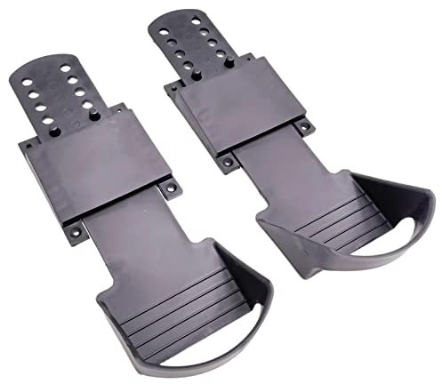 JISADER 2 Stück Rowing Machine Pedals rutschfest, Multifunktions-Trainer-Pedal-Ersatz Leicht, Rudergerät Pedale Tragbar für Workout, Fitnessstudio, Sport, Spinning Heimtrainer, Fahrrad, Gym