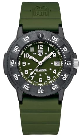 Luminox Herren Armbanduhr Original Navy Seal mit Kautschukarmband, 20 Bar, 43 mm, XS.3013.EVO.S