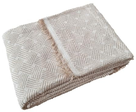 LUA VIKA Sofa überwurfdecke, Decke Baumwolle, Couch überwurf, überwurf Sofa, tagesdecke Baumwolle, bettüberwurf, Lazo