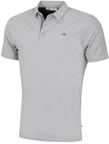 Calvin Klein Mens Uni Golf Polo Shirt - Silver - XL