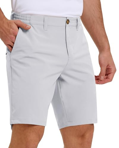 Outdoor Ventures Men's Golf Shorts 9 Lightweight Quick Drying Shorts | UPF 50+, 4 Pockets, 3 Tee-Holders, 4-way-Stretch, Breathable, Moisture Wicking, for Golfing Hiking Outdoor
