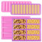 4 Pezzi Stampo per Barrette, Durevole Stampo Silicone Rettangolare, Senza Bastone Stampi da Forno in Silicone, DIY Stampi Silicone per Cioccolatini Budino Burro Brownie Ghiaccio Sapon