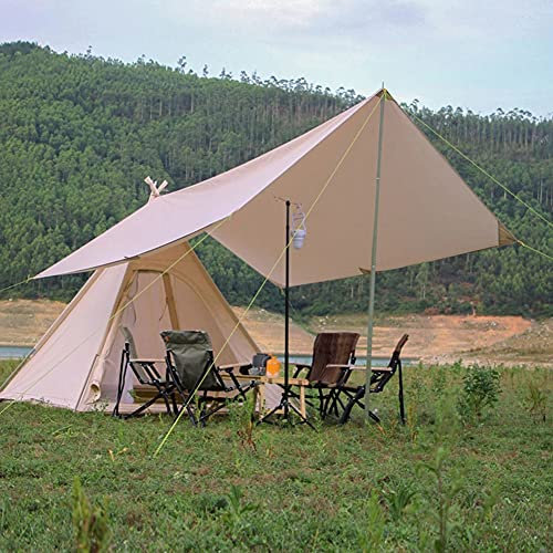 Miuxe Großes Glocken-Tipi-Zelt Für Familien, 3–4 Personen, Campingzelte, Doppellagig, Leichtes, Wasserdichtes Tipi-Pyramidenzelt Für Bergsteigen Und Wandern