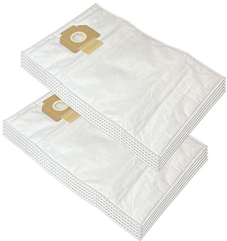 10 sacchetti per aspirapolvere in micropile premium compatibili con l'aspirapolvere Bosch GAS 20 L AFC | GAS 15 L | GAS 1200 L Professionale | come Bosch 2605411229 | Sacchetti filtranti in pile