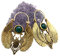 Pendientes Dorados Egipcios, Joyería para Mujeres, Joyas. Labrado Moruno Asimétricos. Alas de Antiguo Egipto, Aretes Vintage Tribal Gitana. Regalo Original(Egipcio Dorado)