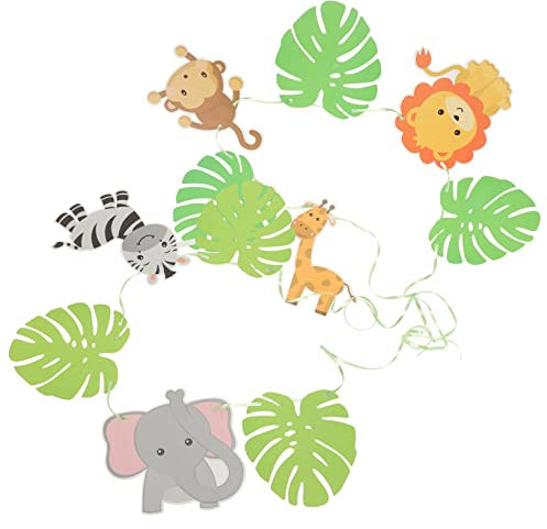 Garneck 1 Set Tier Geburtstagsblumen Party Geburtstagsdekorationen Geburtstagsbanner Alles Zum Geburtstag Girlande Tier Papierbanner Papier Geburtstags Hängebanner Lustige