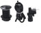 Kit de botón de interruptor de aire para uso con trituradores de basura y para equipos de spa (32 mm, negro)