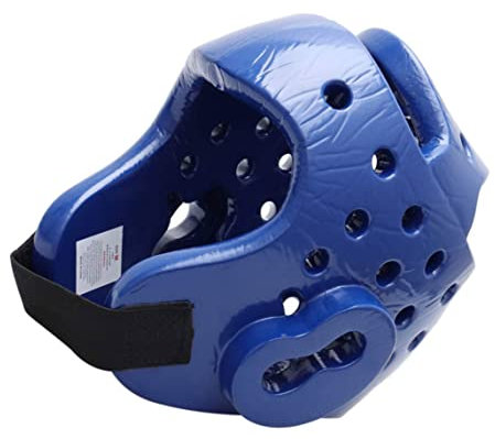 Erwachsene Kids Boxing Headguard Boxhelm Kopfbedeckung für Kickboxen, Grappling Professional Fighting Training, Taekwondo -Helm -Schutzausrüstung für Erwachsene Kind (Blue, M)