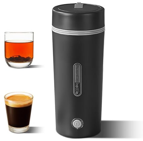 Mini bollitore elettrico portatile Gavigain, capacità 350 ml, bollitura rapida, design a prova di perdite, compatto per viaggi, tè, caffè, pasti istantanei (Spina europea)