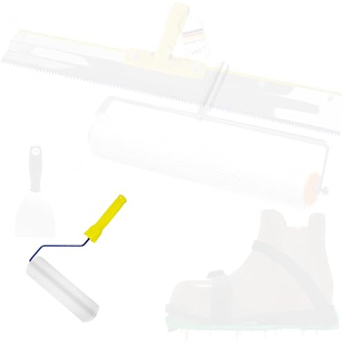 VKE Self Levelling Tool Kit, 500mm Spiked Roller, 162cm Extension Pole
