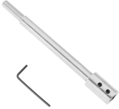 169mm Long Drill Bit Extension Bar for Forstner High Carbon Steel 3/8 Inch Shank Diameter & Allen Key Tool