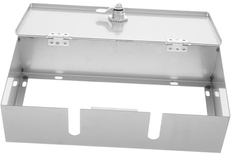 Toyvian Stainless Steel Outdoor Socket Cover Box Waterproof Double Socket Weatherproof Lockable for Ev Charging