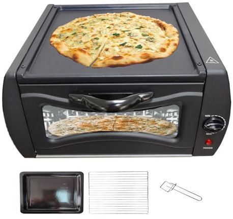 STDZQCWY Forno Elettrico per Pizza da 15 Litri, Forno per Pane da 2100 W, Temperatura Regolabile da 50 a 400 °C, con Teglia/griglia/Maniglia per Teglia, Mini Fornello per Pizza, per Pizza con Pancake