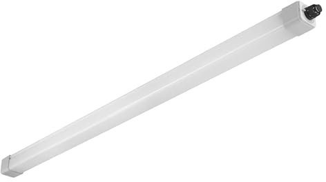 ELG Leuchten LED Feuchtraumleuchte 150cm 4000K 53W 6500lm IP66 Feuchtraumwannenleuchte durchgangsverdrahtet Leuchte für Keller Werkstatt Halle Garage Lager