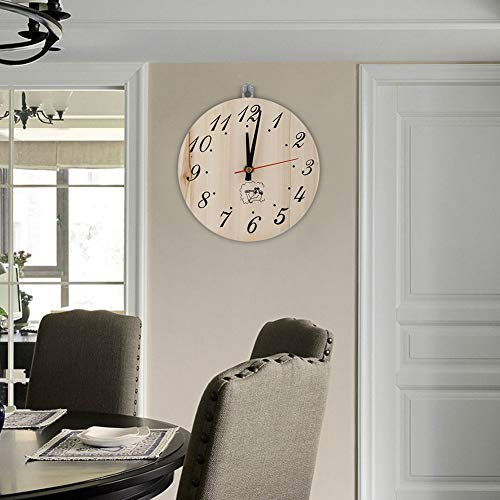 Pretfy Sauna Clock Decorative Zuverlässiges Werkzeug Premium Holzraum Home Timer 8in Accessoire - Verbesserte Leistung und Haltbarkeit