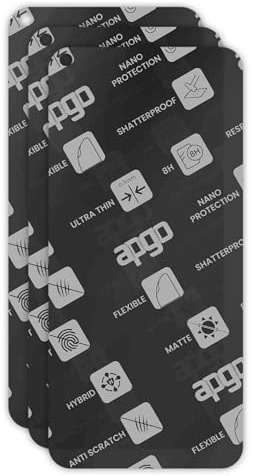 apgo [3 Stück] Hybrid Schutzglas Matt kompatibel mit Huawei P20 lite (2019), flexibles Nano Glass, kratzfestes Displayschutzglas, Full Glue