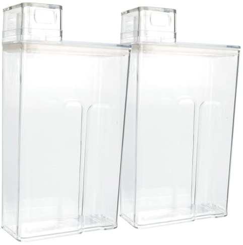 HOLIDYOYO Waschmittelbehälter mit Transparentem Design 2 Stück aus Pet Einfacher Aufbewahrung Großer Kapazität und für Waschpulver und Flüssigwaschmittel im Haushalt
