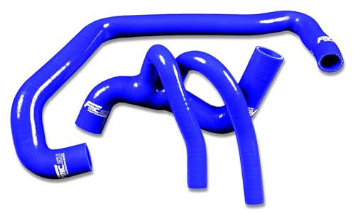 FMIC.EU - Juego de mangueras de silicona para radiador Citroën Saxo VTS Peugeot 106 GTI 16 V TU5J4 (1996 – 2004), 2 piezas hasta 7 bares, resistentes a temperaturas de -60 °C a +260 °C, color azul