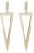 LILIE&WHITE Gold Triangel Ohrringe für Damen – Elegante, Hypoallergene Schmuckstücke, Langlebig und Farbbeständig, Geschenk für Besondere Anlässe
