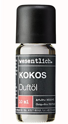 wesentlich. Duftöl Kokos 10ml - feiner Duft für Diffuser und Lampe - als Raumduft oder zur Kerzenherstellung - pure Premium Öle aus Deutschland