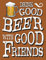 Drink Good Beer fridge magnet (og)
