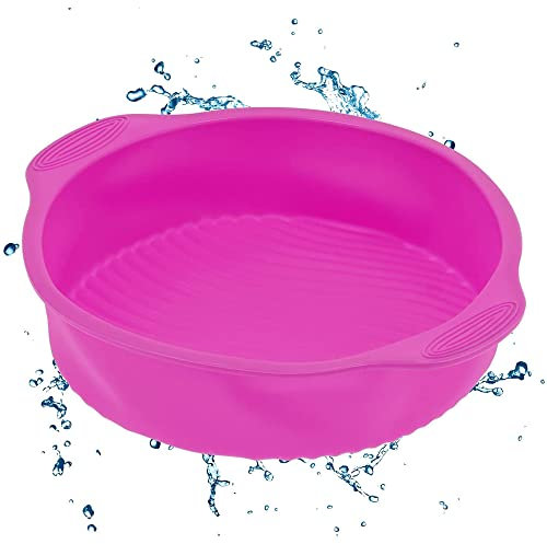 Keraiz Silicone Cake Moulds for Baking | pies, Cakes, Bread, Pancake Mould | Silicone Cake Mould for Everyday Baking | Round Silicone Moulds/Baking Pans (Pack of 1)
