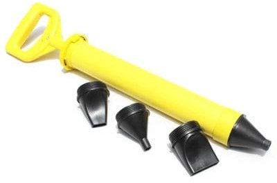 HaiMa Construcción De Mampostería Plástico Cabeza Cambio Cemento Mortero Grout Relleno Pistola 4Pcs-Sol Amarillo