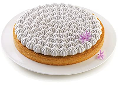 silikomart Set Tapis 25.009.99.0082 Tapete Air Mat + Kit para Tartas: Molde de Silicona meringué y Anillo en termoplástico, Gris