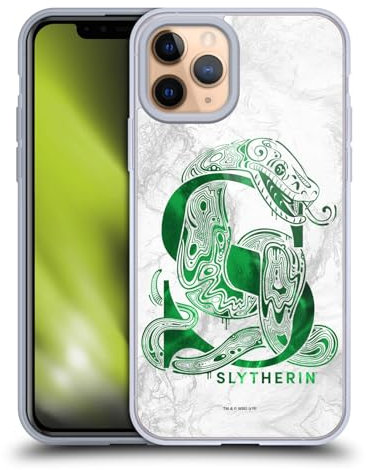 Head Case Designs Offizielle Harry Potter Slytherin Aguamenti Deathly Hallows IX Soft Gel Handyhülle Hülle kompatibel mit Apple iPhone 11 Pro